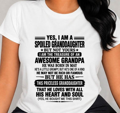 MAY GRANDPA & SPOILED GRANDDAUGHTER - FROM GRANDPA - TLEE05 (SKU2609-158-05)