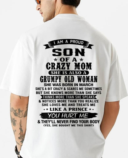 MARCH - MY MOM IS CRAZY BUT SHE LOVES ME - FROM MOM - TLEE03 (SKU2606-354-03)
