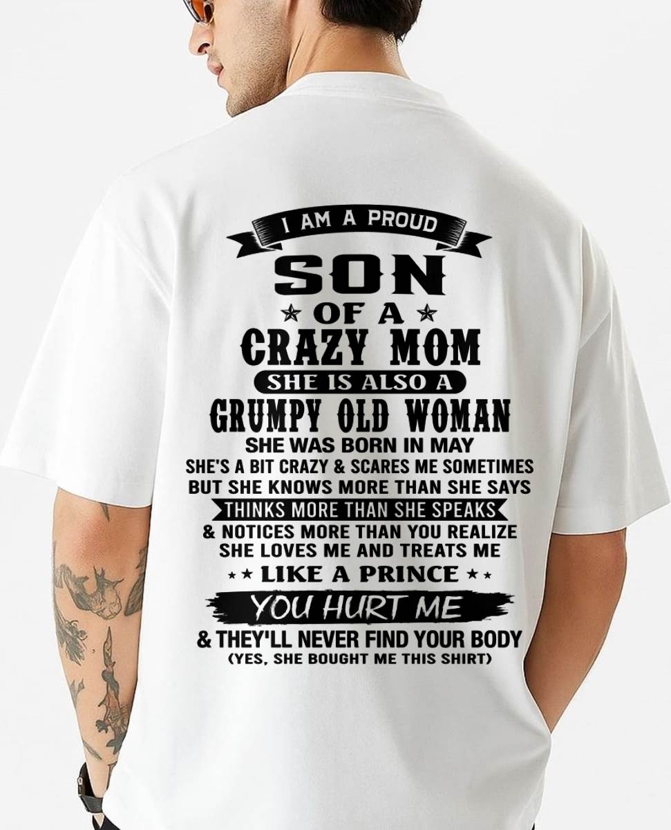 MAY - MY MOM IS CRAZY BUT SHE LOVES ME - FROM MOM - TLEE05 (SKU2606-354-05)