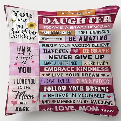 To My Daughter – A Special Gift from Mom - Pillow