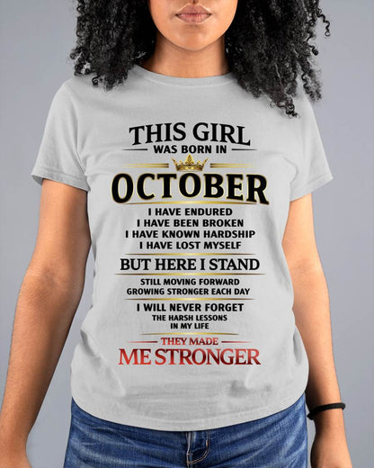 OCTOBER - THE LESSONS HURT, BUT THEY MADE ME STRONGER - FOR WOMEN - TLEE10 (SKU2602-217-10)