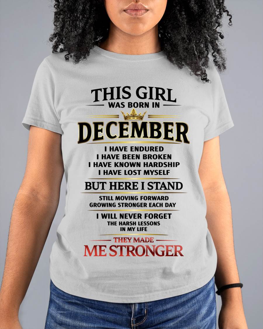 DECEMBER - THE LESSONS HURT, BUT THEY MADE ME STRONGER - FOR WOMEN - TLEE12 (SKU2602-217-12)