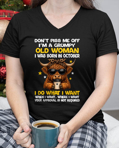 OCTOBER BORN WOMAN FUNNY SHIRT - FOR WOMEN - TLEE10 (SKU2607-217-10)