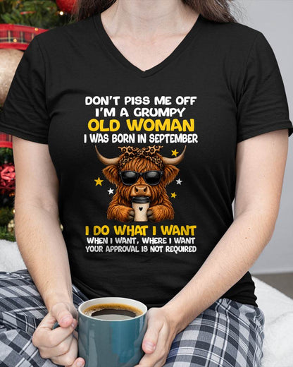 SEPTEMBER BORN WOMAN FUNNY SHIRT - FOR WOMEN - TLEE09 (SKU2607-217-09)