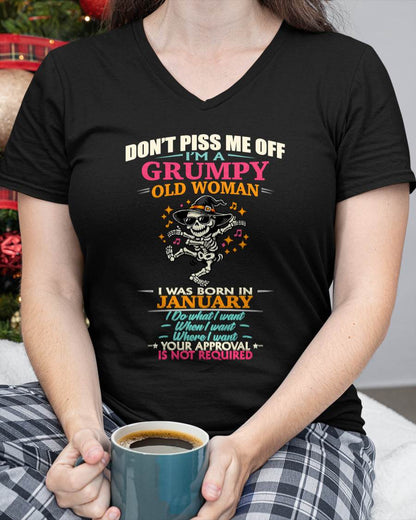 JANUARY - SASSY INDEPENDENT WOMAN FUNNY QUOTE - FOR WOMEN - TLEE01 (SKU2603-70-01)