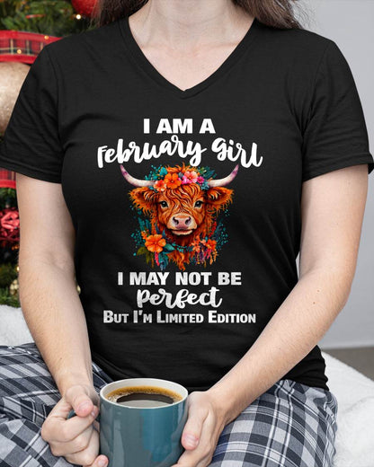 FEBRUARY GIRL ONE OF A KIND TEE - FOR WOMEN - TLEE02 (SKU2607-296-02)