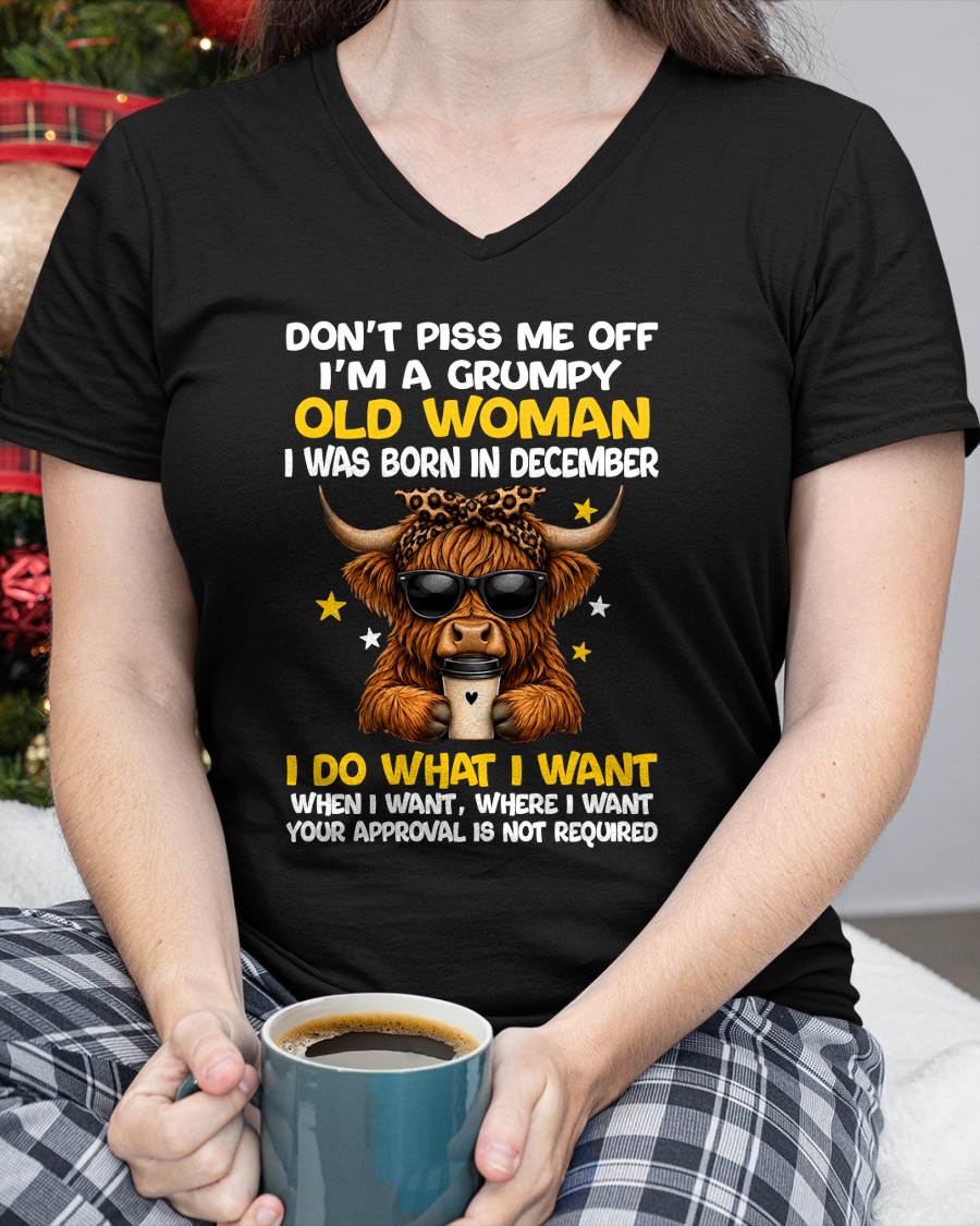 DECEMBER BORN WOMAN FUNNY SHIRT - FOR WOMEN - TLEE12 (SKU2607-217-12)