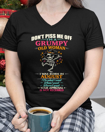 AUGUST - SASSY INDEPENDENT WOMAN FUNNY QUOTE - FOR WOMEN - TLEE08 (SKU2603-70-08)