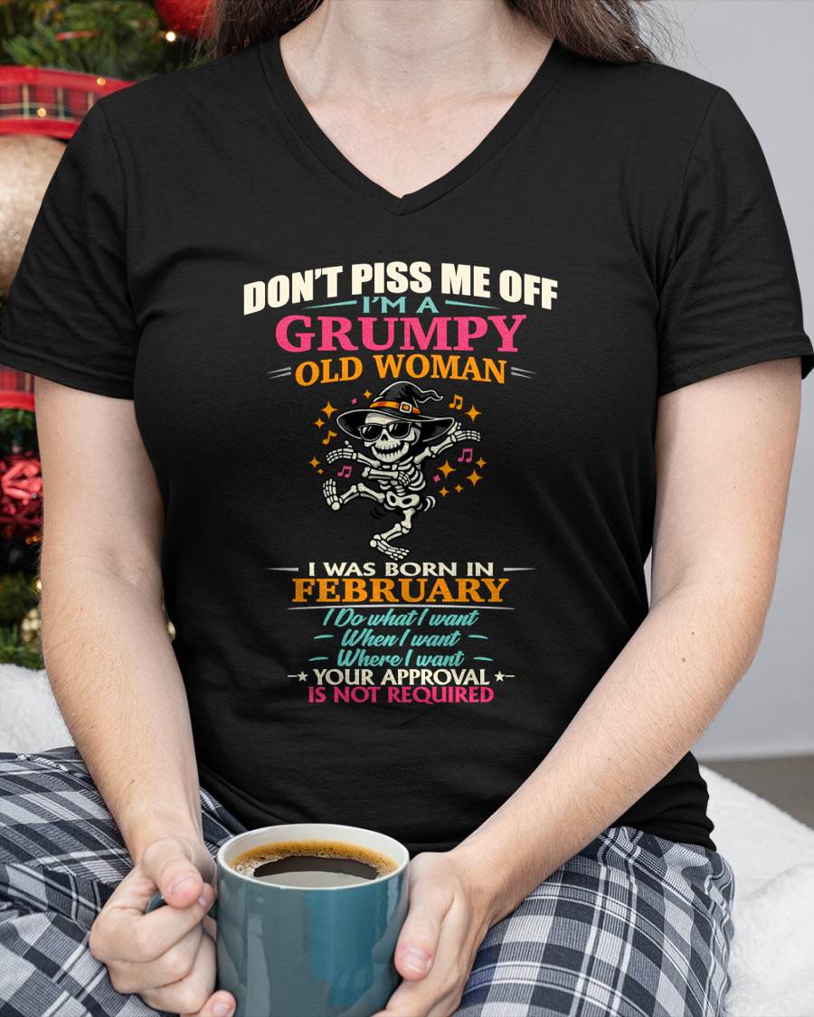 FEBRUARY  - SASSY INDEPENDENT WOMAN FUNNY QUOTE - FOR WOMEN - TLEE02 (SKU2603-70-02)