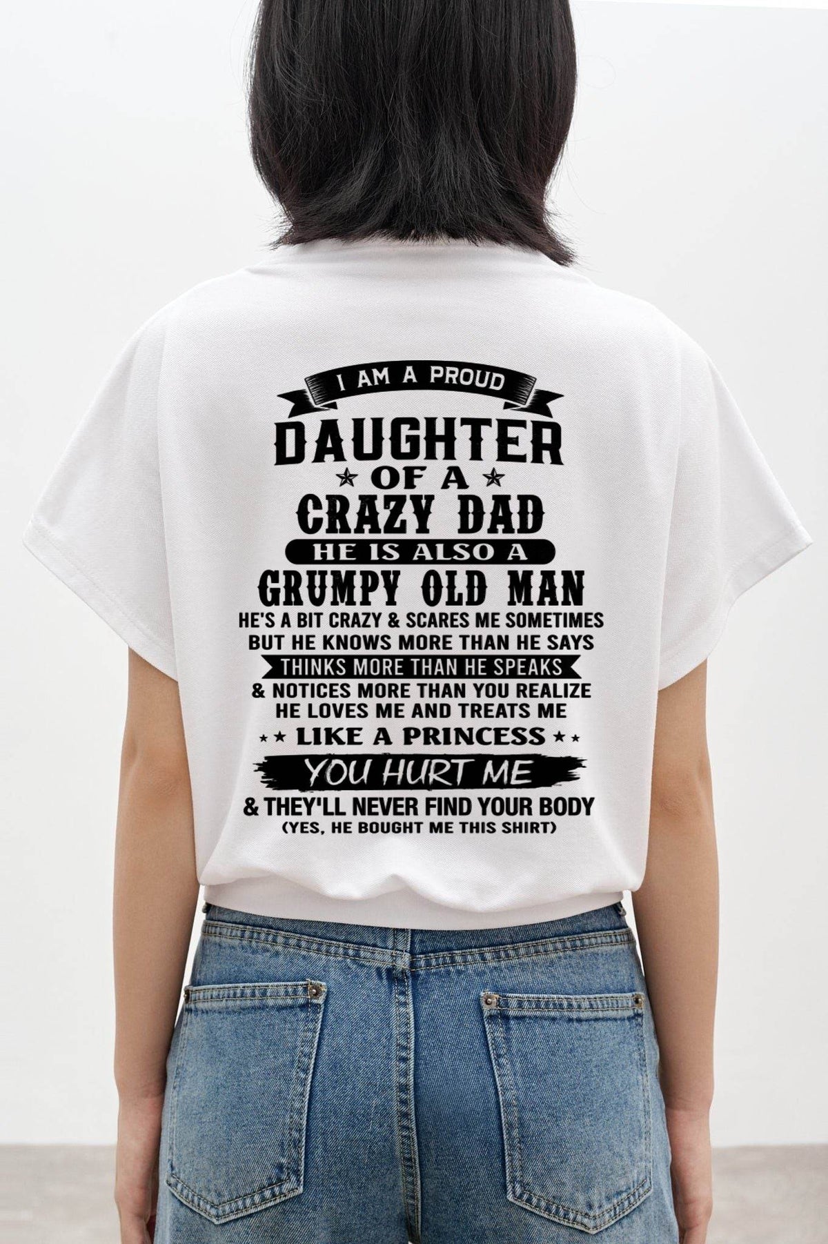 FUNNY DAD AND DAUGHTER SHIRT - FROM DAD - TLEE00 (SKU2606-394-00)