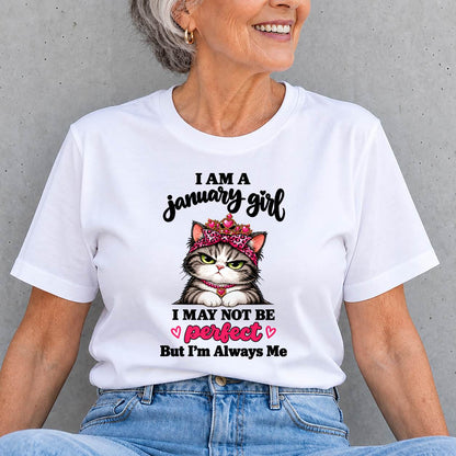 JANUARY GIRL CAT SHIRT – ALWAYS ME - FOR WOMEN - TLEE01 (SKU2610-100-01)