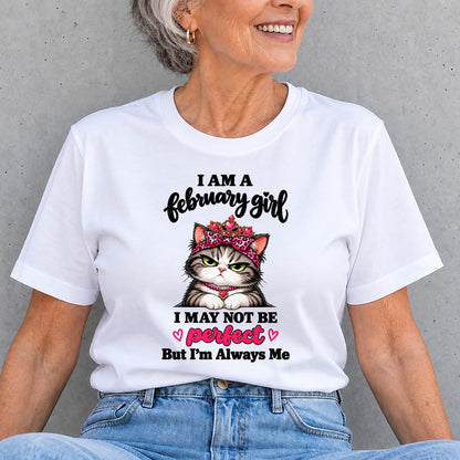FEBRUARY GIRL CAT SHIRT – ALWAYS ME - FOR WOMEN - TLEE02 (SKU2610-100-02)