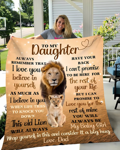 Special Gift For Your Daughter Blanket - From Dad