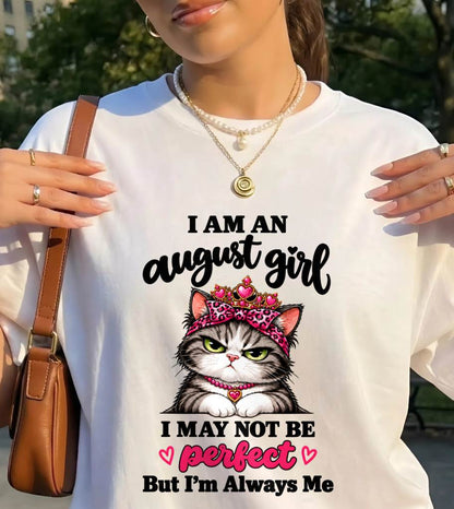 AUGUST GIRL CAT SHIRT – ALWAYS ME - FOR WOMEN - TLEE08 (SKU2610-100-08)