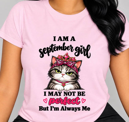 SEPTEMBER GIRL CAT SHIRT – ALWAYS ME - FOR WOMEN - TLEE09 (SKU2610-100-09)