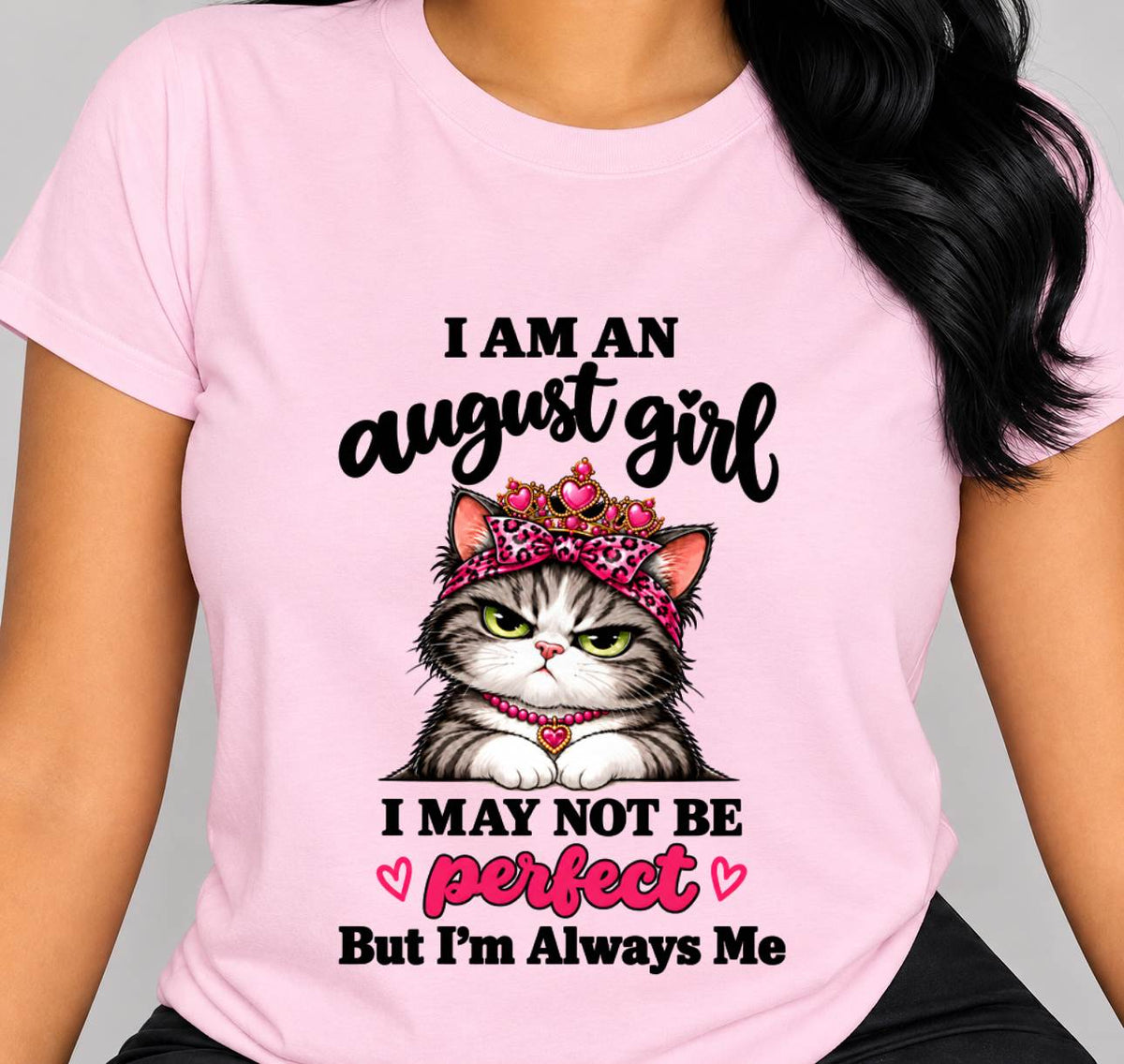 AUGUST GIRL CAT SHIRT – ALWAYS ME - FOR WOMEN - TLEE08 (SKU2610-100-08)