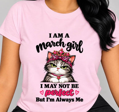 MARCH GIRL CAT SHIRT – ALWAYS ME - FOR WOMEN - TLEE03 (SKU2610-100-03)