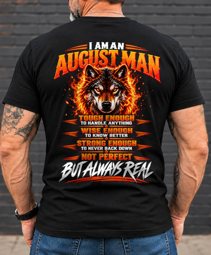 AUGUST – NOT PERFECT BUT ALWAYS REAL , WOLF SHIRT - FOR MAN - TLEE08 (SKU2610-56-08)