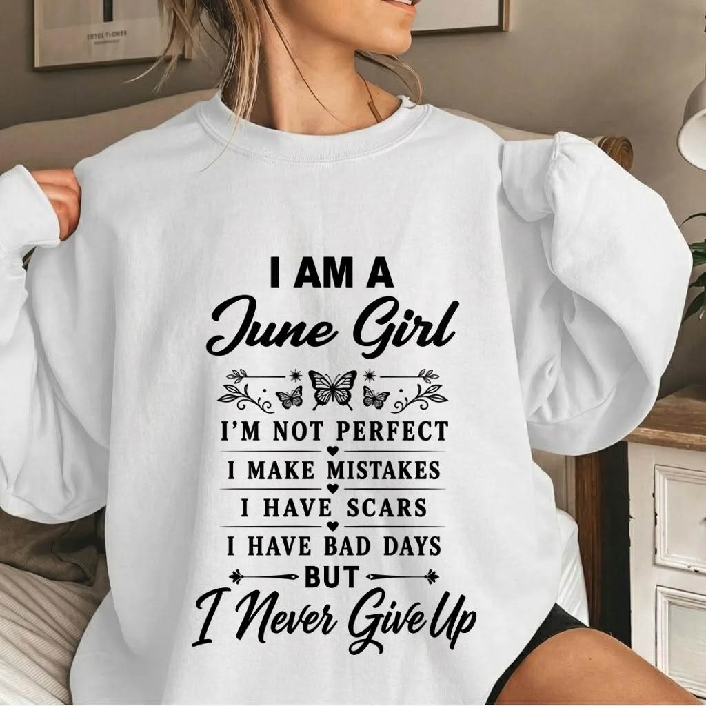 JUNE GIRL NEVER GIVE UP - FOR WOMEN - TLEE06 (SKU2606-378-06)
