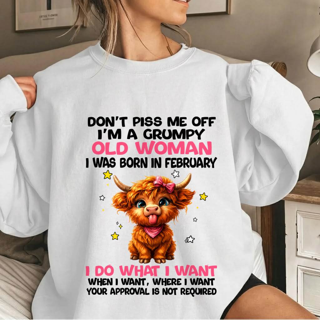 FEBRUARY GRUMPY LADY SHIRT - FOR WOMEN - TLEE02 (SKU2607-215-02)