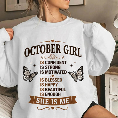 OCTOBER GIRL – FAITH, STRENGTH & BEAUTY - FOR WOMEN - TLEE10 (SKU2605-378-10)