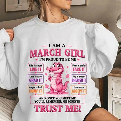 MARCH GIRL CUTE ALLIGATOR TEE - FOR WOMEN - TLEE03 (SKU2607-236-03)
