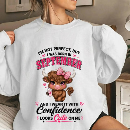 SEPTEMBER BORN CONFIDENCE TEE - FOR WOMEN - TLEE09 (SKU2608-118-09)