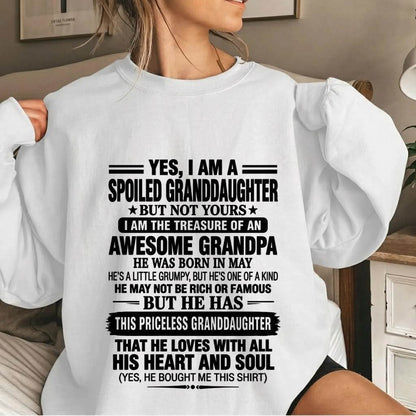 MAY GRANDPA & SPOILED GRANDDAUGHTER - FROM GRANDPA - TLEE05 (SKU2609-158-05)