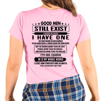 December - Good men Still Exist - gift for your girlfriend, wife from Husband - TLEE12 (SKU-GMSAU-12)