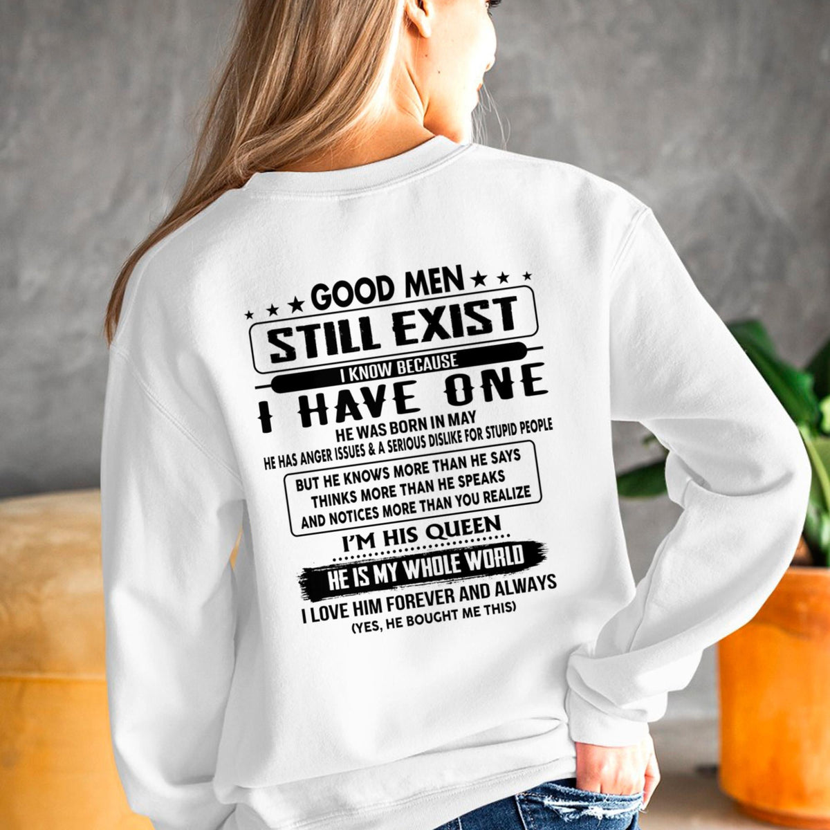 May - Good men Still Exist - gift for your girlfriend, wife from Husband - TLEE05 (SKU-GMSAU-05)