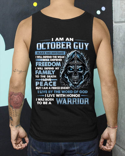 OCTOBER GUY – NEVER BACK DOWN - FOR MAN - TLEE10 (SKU2607-271-10)