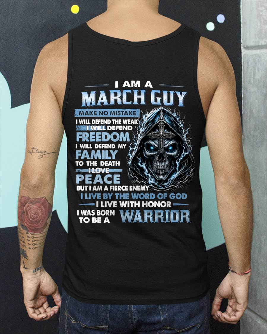 MARCH GUY – NEVER BACK DOWN - FOR MAN - TLEE03 (SKU2607-271-03)