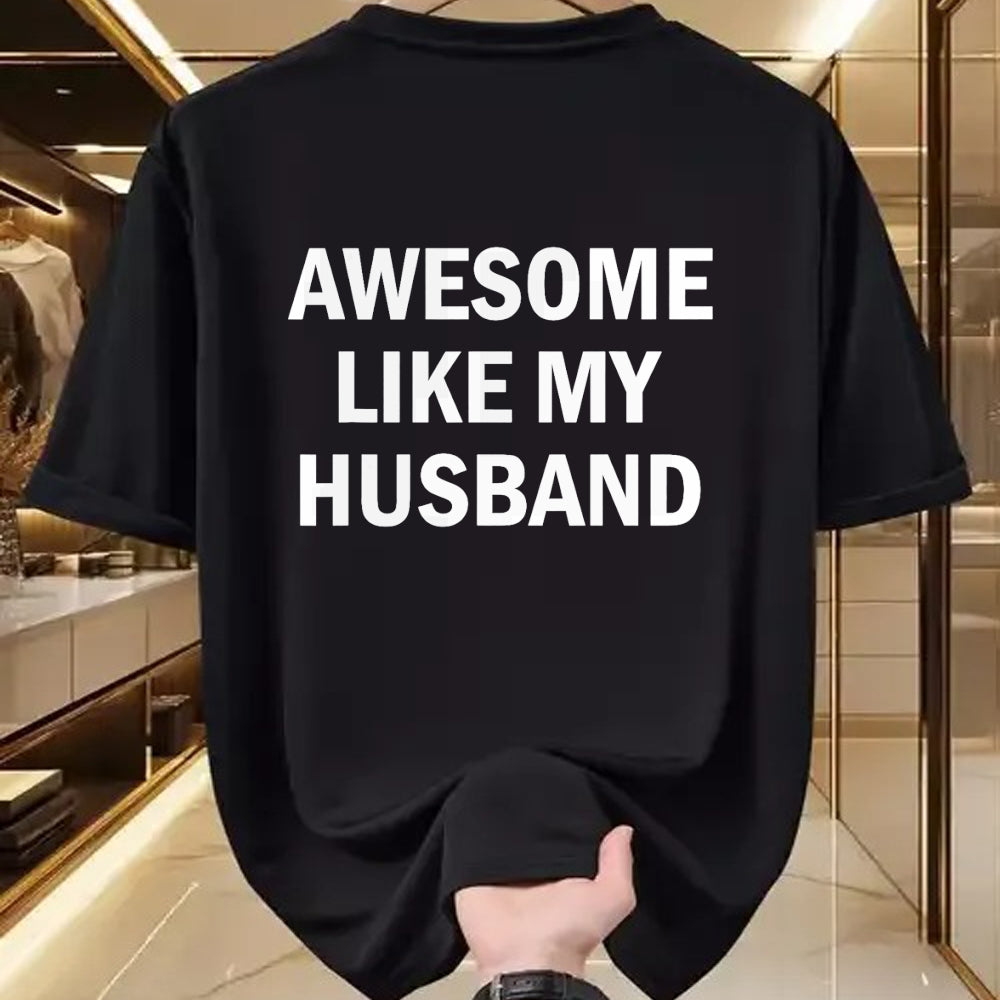 Best Wife Shirt, Wife and Husband Unisex T-Shirt/Hoodie/Sweatshirt HLT00 - Awesome Like My Husband T-Shirt