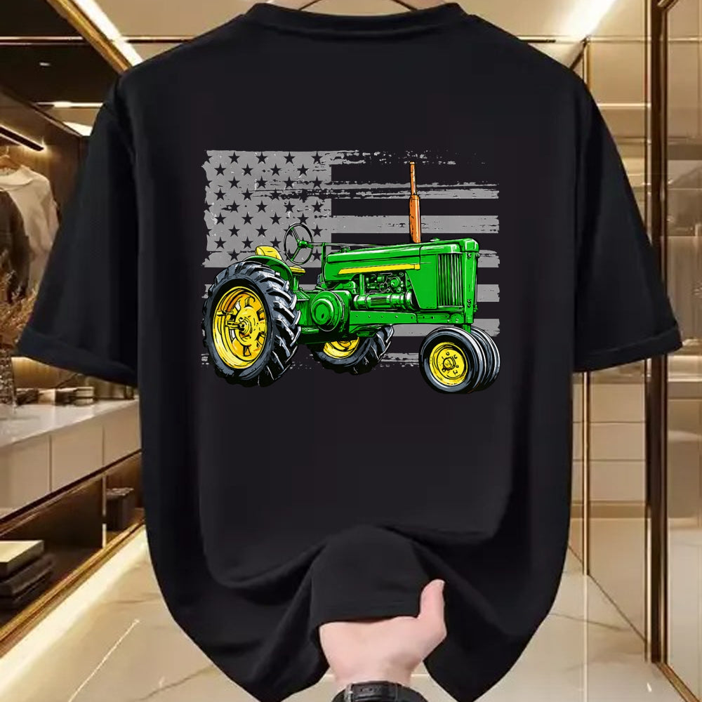 Best Farmer Life Shirt, Funny Farmer UnisexT-Shirt/Hoodie/Sweatshirt HLT00 - Patriotic Farm Tractor America US Flag American Farmer T-Shirt