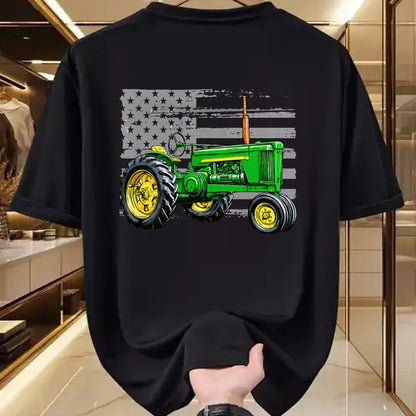 Best Farmer Life Shirt, Funny Farmer UnisexT-Shirt/Hoodie/Sweatshirt HLT00 - Patriotic Farm Tractor America US Flag American Farmer T-Shirt