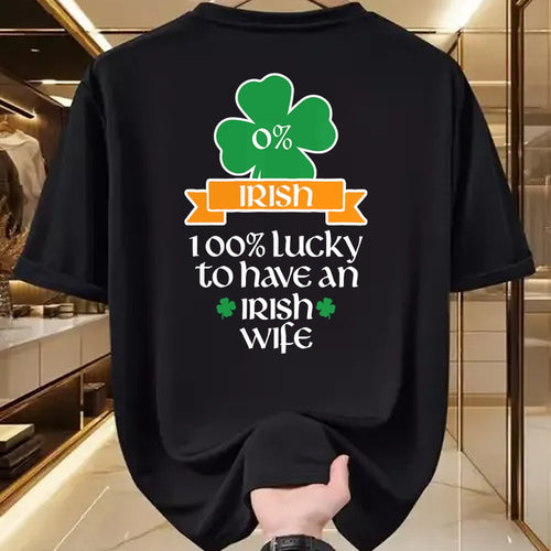 Best Wife Shirt, Wife and Husband Unisex T-Shirt/Hoodie/Sweatshirt HLT00 - Gift for wife T shirt, lucky wife   Lucky Irish Wife St Patrick's Day Gift For Husband T-Shirt