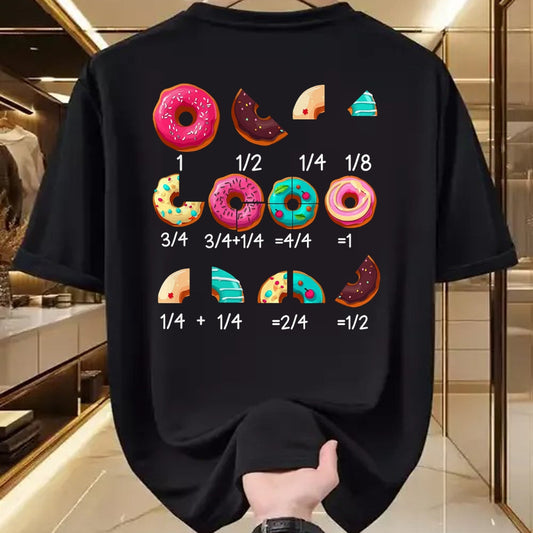 Best Teacher Shirt, Funny Teacher UnisexT-Shirt/Hoodie/Sweatshirt HLT00 - Math Donut Fraction Back to School Teacher Gifts Tee T-Shirt