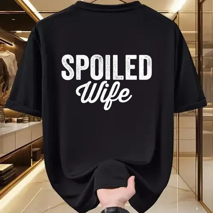 Best Wife Shirt, Wife and Husband Unisex T-Shirt/Hoodie/Sweatshirt HLT00 - Gift for wife T shirt, spoiled wife   Broke Husband Spoiled Wife Funny Matching Couples T-Shirt