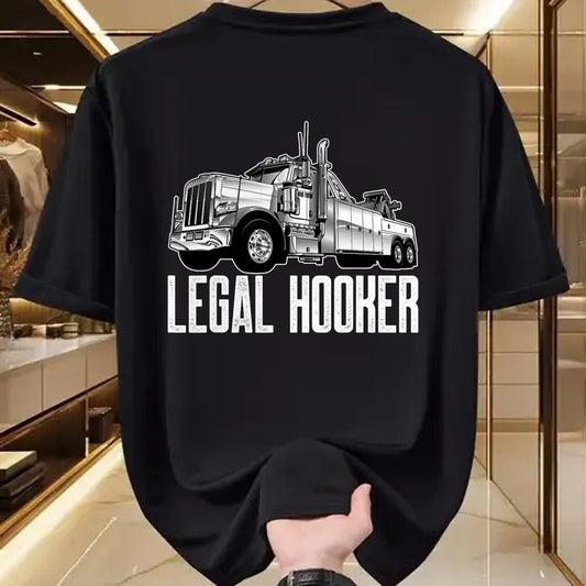 Best Truck Driver Life Shirt, Funny Trucker UnisexT-Shirt/Hoodie/Sweatshirt HLT00 - Tow Truck Driver Legal Hooker Funny Big Wrecker T-Shirt