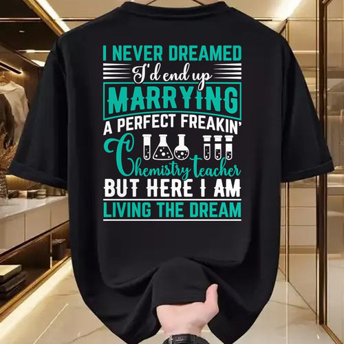 Best Wife Shirt, Wife and Husband Unisex T-Shirt/Hoodie/Sweatshirt HLT00 - Chemistry teacher husband gifts from perfect awesome wife Long Sleeve T-Shirt