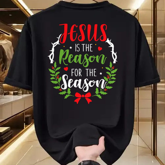 Christian Tee, Christian Faith Unisex T-Shirt/Hoodie/Sweatshirt HLT00 - Jesus is the reason for the season christian christmas T-Shirt