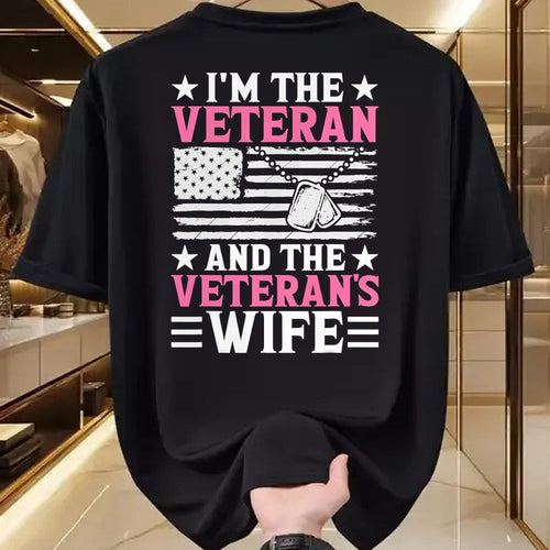 Proud Veteran Shirt, Funny Veteran UnisexT-Shirt/Hoodie/Sweatshirt HLT00 - Female Veteran and Veteran_s Wife Women Veteran Mom Grandma T-Shirt