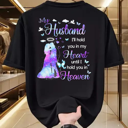 Best Wife Shirt, Wife and Husband Unisex T-Shirt/Hoodie/Sweatshirt HLT00 - My Husband in Heaven T-Shirt