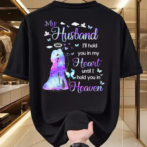 Best Wife Shirt, Wife and Husband Unisex T-Shirt/Hoodie/Sweatshirt HLT00 - My Husband in Heaven T-Shirt