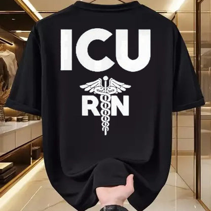 Best Doctor Shirt, Funny Doctor UnisexT-Shirt/Hoodie/Sweatshirt HLT00 - ICU Registered Nurse Intensive Care Unit RN Staff Shirt T-Shirt, Men, Black, 3X-Large