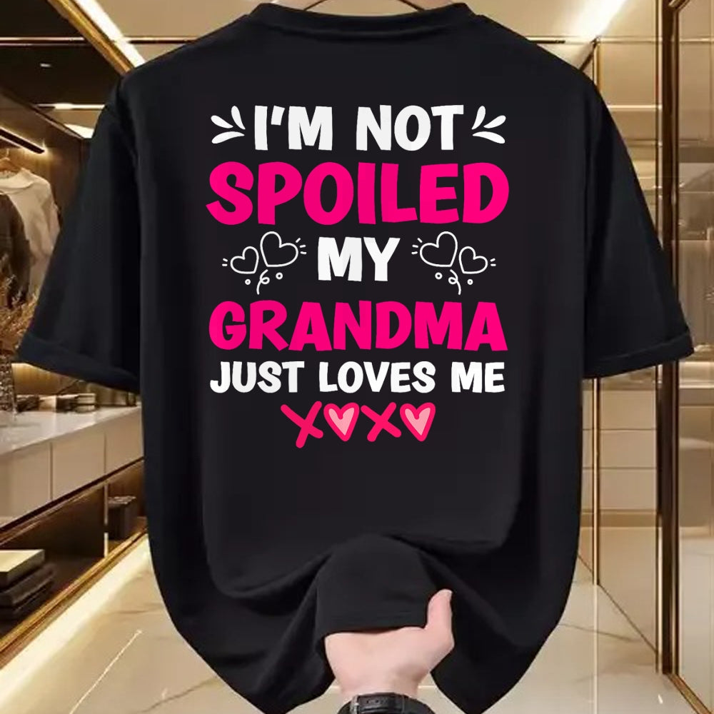 Best Wife Shirt, Wife and Husband Unisex T-Shirt/Hoodie/Sweatshirt HLT00 - I'm Not Spoiled My Grandma Just Loves Me Granddaughter Girls T-Shirt