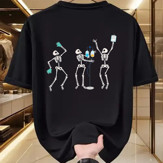 Best Doctor Shirt, Funny Doctor UnisexT-Shirt/Hoodie/Sweatshirt HLT00 - Medical Skeleton Dance Funny Healthcare Halloween Doctor Tee T-Shirt, Men, Black, 3X-Large