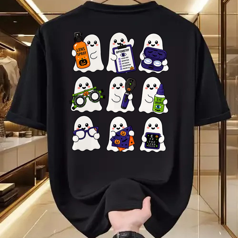 Best Doctor Shirt, Funny Doctor UnisexT-Shirt/Hoodie/Sweatshirt HLT00 - Cute Optometry Ghost Halloween Spooky Optometrist Crew EyeDr T-Shirt