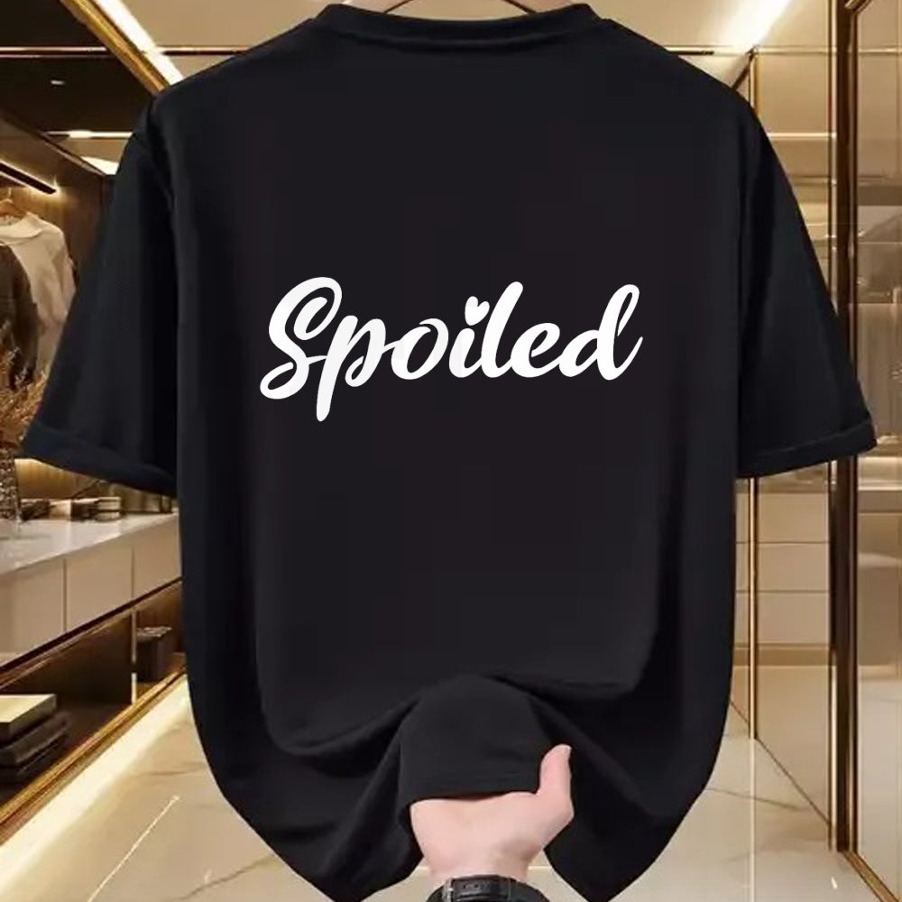 Best Wife Shirt, Wife and Husband Unisex T-Shirt/Hoodie/Sweatshirt HLT00 - Broke And Spoiled Matching Couples Funny T-Shirt (1)