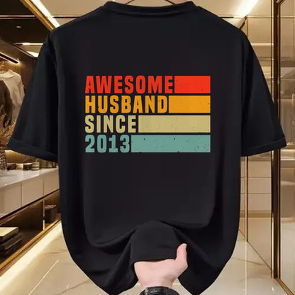Best Wife Shirt, Wife and Husband Unisex T-Shirt/Hoodie/Sweatshirt HLT00 - 10th Wedding Anniversary For Him - Awesome Husband 2013 T-Shirt
